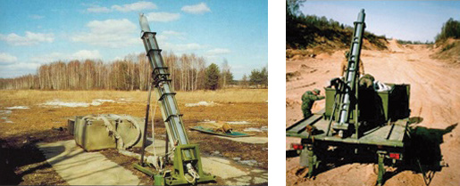 Рисунок 5. Установки разминирования. Слева УР-83П, справа УРП-01 Рисунок 5. Установки разминирования. Слева УР-83П, справа УРП-01